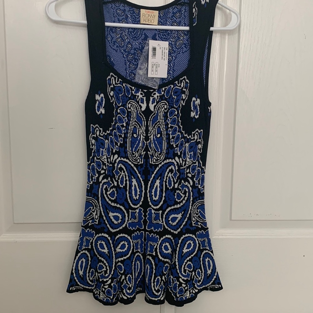 Torn by Ronny Kobo peplum top